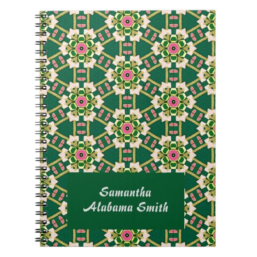 Carnet Fleurs Dorées (Devant)