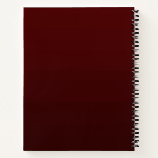 Carnet Fleurs Dorées Bourgogne (Dos)