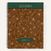 Carnet Fleurs du pays École verte Brown Nom du sujet (Devant)