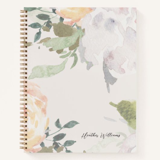 Carnet Fleurs Élégantes (Devant)