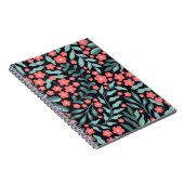 Carnet Fleurs en fleurs de style rétro rose dans le style (Côté Droit)