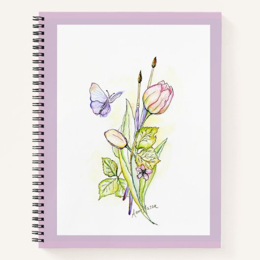 Carnet Fleurs et brosses (Devant)