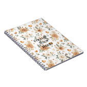 Carnet Fleurs et cœurs ivoire crème (Côté Droit)