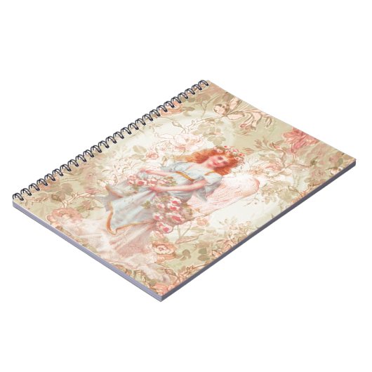 Carnet Fleurs et collage de cru d'ange (Côté gauche)