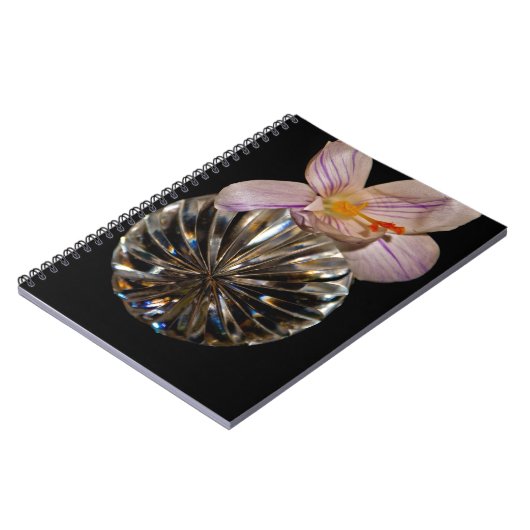 Carnet Fleurs et cristal (Côté gauche)