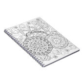 Carnet Fleurs et mandalas de griffonnage (Côté Droit)