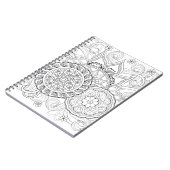 Carnet Fleurs et mandalas de griffonnage (Côté gauche)
