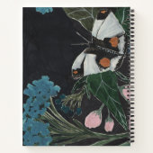 Carnet Fleurs et papillon (Dos)