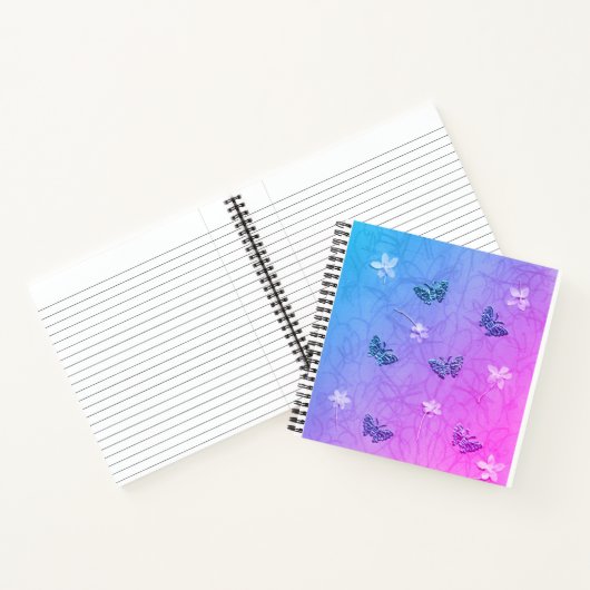 Carnet Fleurs et papillons (Intérieur)