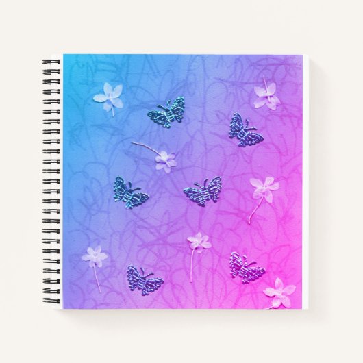 Carnet Fleurs et papillons (Devant)