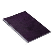 Carnet Fleurs et papillons rétro violets Abstraits (Côté Droit)