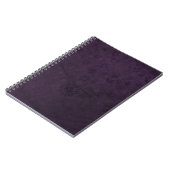 Carnet Fleurs et papillons rétro violets Abstraits (Côté gauche)