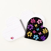 Carnet Fleurs et papillons vifs et colorés (Intérieur)