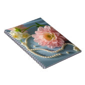 Carnet Fleurs et perles élégantes (Côté Droit)