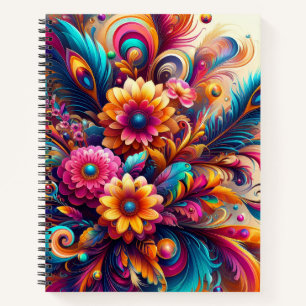 Carnet Fleurs et Plumes Deluxe