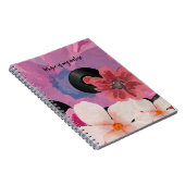 Carnet Fleurs et vinyle (Côté Droit)