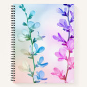 Carnet Fleurs Éthérées Colorées (Devant)