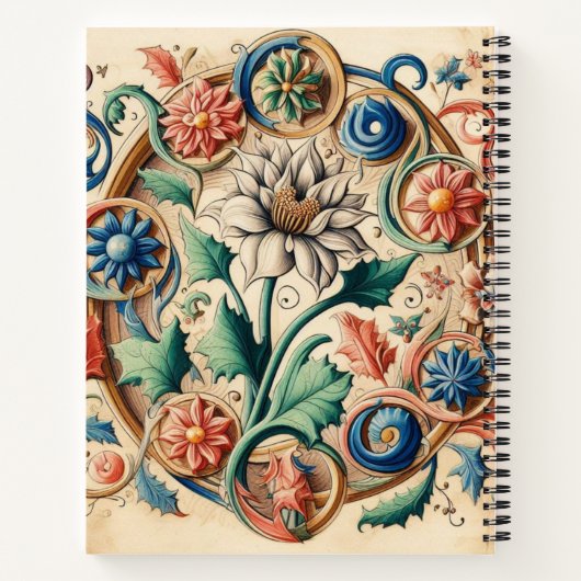 Carnet Fleurs éthériques en Harmonie (Dos)