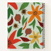 Carnet Fleurs exotiques (Dos)