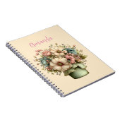 Carnet Fleurs Fantaisistes dans un Pot de Fleuriste Migno (Côté Droit)