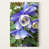 Carnet Fleurs florales de Columbine violette (Verso)