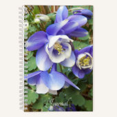 Carnet Fleurs florales de Columbine violette (Recto)