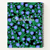 Carnet Fleurs Florales Violettes Légères Et Plantes De Fe (Dos)