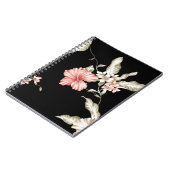 CARNET FLEURS HAWAÏENNES DE KETMIE (Côté gauche)