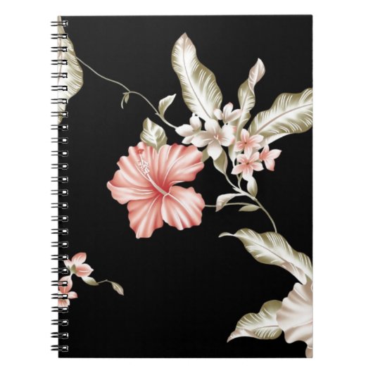 CARNET FLEURS HAWAÏENNES DE KETMIE (Devant)