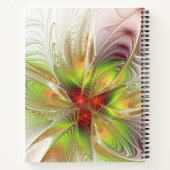 Carnet Fleurs imaginaires fractales douces et tendres (Dos)
