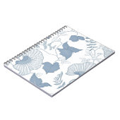 Carnet Fleurs japonaises blanches Delicate Arrière - plan (Côté gauche)