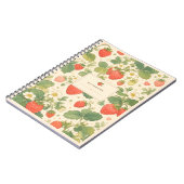 Carnet Fleurs Jardin de Fraises (Côté gauche)