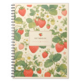 Carnet Fleurs Jardin de Fraises (Devant)