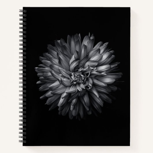 Carnet Fleurs jardins En Noir Et Blanc 20 (Devant)