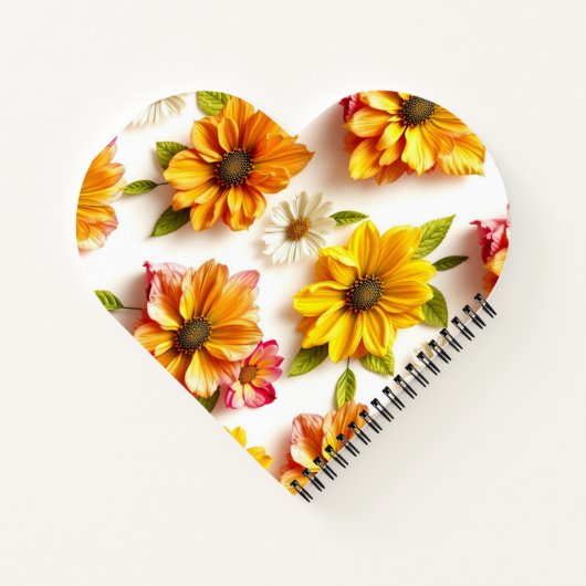 Carnet fleurs jaunes (Dos)