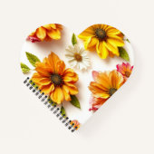 Carnet fleurs jaunes (Devant)