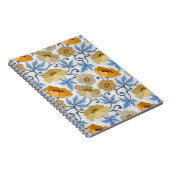 Carnet Fleurs Jaunes : Conception Textile sans joint (Côté Droit)