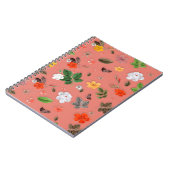 Carnet Fleurs jaunes et roses blanches 19 (Côté gauche)