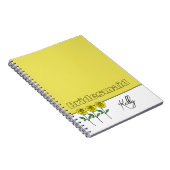 Carnet Fleurs Jaunes Fantaisistes Dessinées à la Main (Côté Droit)