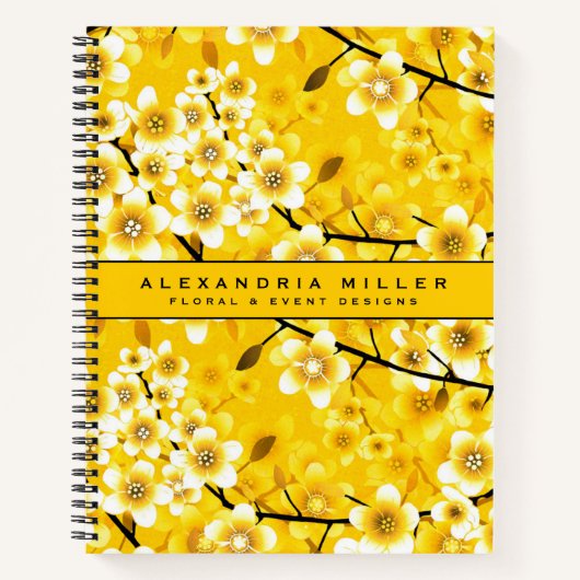 Carnet Fleurs Jaunes Fleurissantes (Devant)