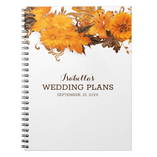 Carnet Fleurs Jaunes simples (Devant)