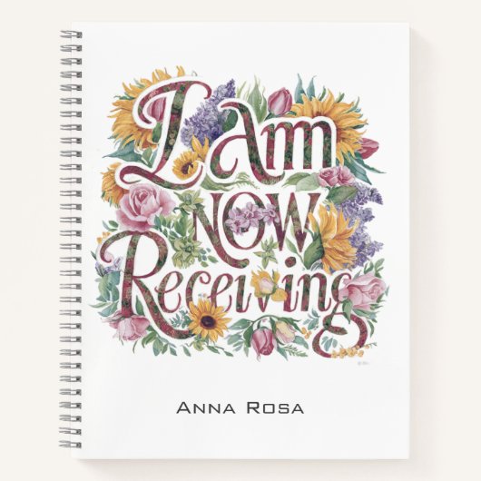 Carnet *~* Fleurs JE REÇOIS MAINTENANT LE Manifeste AP85 (Devant)