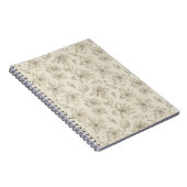 Carnet Fleurs jetées sur le sable clair - motif sans soud (Côté Droit)