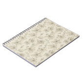 Carnet Fleurs jetées sur le sable clair - motif sans soud (Côté gauche)