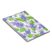Carnet Fleurs lilas aquarelles (Côté Droit)