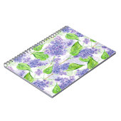 Carnet Fleurs lilas aquarelles (Côté gauche)