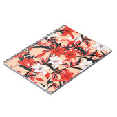 Carnet Fleurs Lily rouges et blanches pattes botaniques s (Côté gauche)