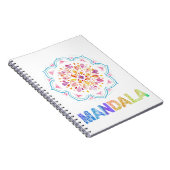 CARNET FLEURS LOTUS COLORÉES MANDALA (Côté Droit)