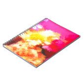 Carnet Fleurs lumineuses Abstraites (Côté gauche)