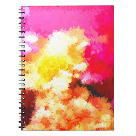 Carnet Fleurs lumineuses Abstraites (Devant)